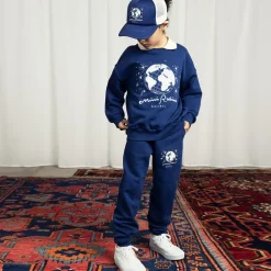 Mini Rodini Navy Blue Organic Cotton Sweatshirt New