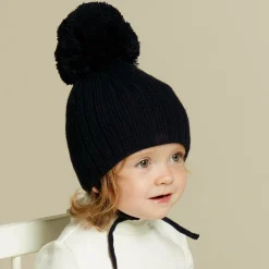 Sätila of Sweden Navy Blue Park Large Pom-Pom Hat Outlet