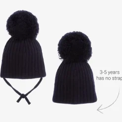 Sätila of Sweden Navy Blue Park Large Pom-Pom Hat Outlet