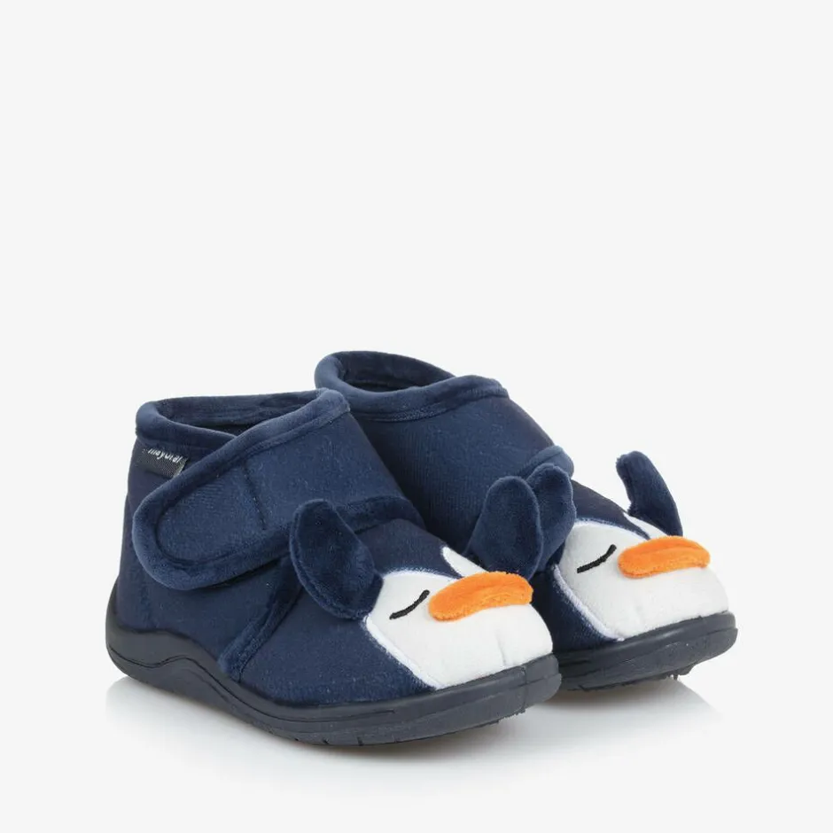 Mayoral Navy Blue Penguin Slippers New