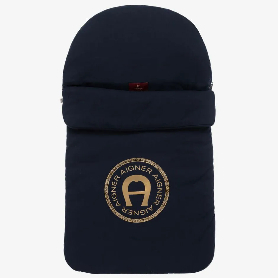 AIGNER Navy Blue Pima Cotton Nest (73cm) Online