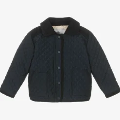 Beatrice amp; George Navy Blue Quilted Jacket Online
