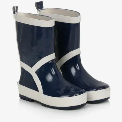 Playshoes Navy Blue Reflective Rain Boots Best