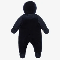 Tartine et Chocolat Navy Blue Reversible Baby Snowsuit Clearance