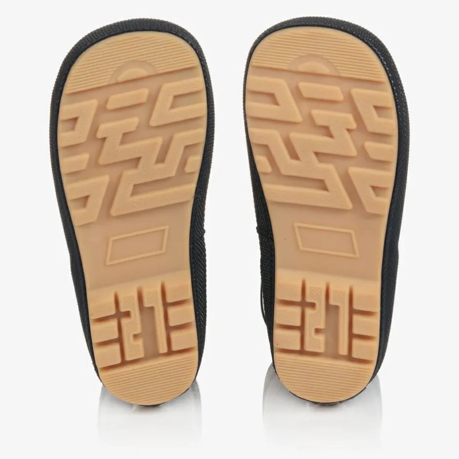 CeLaVi Navy Blue Rubber Rain Boots Sale