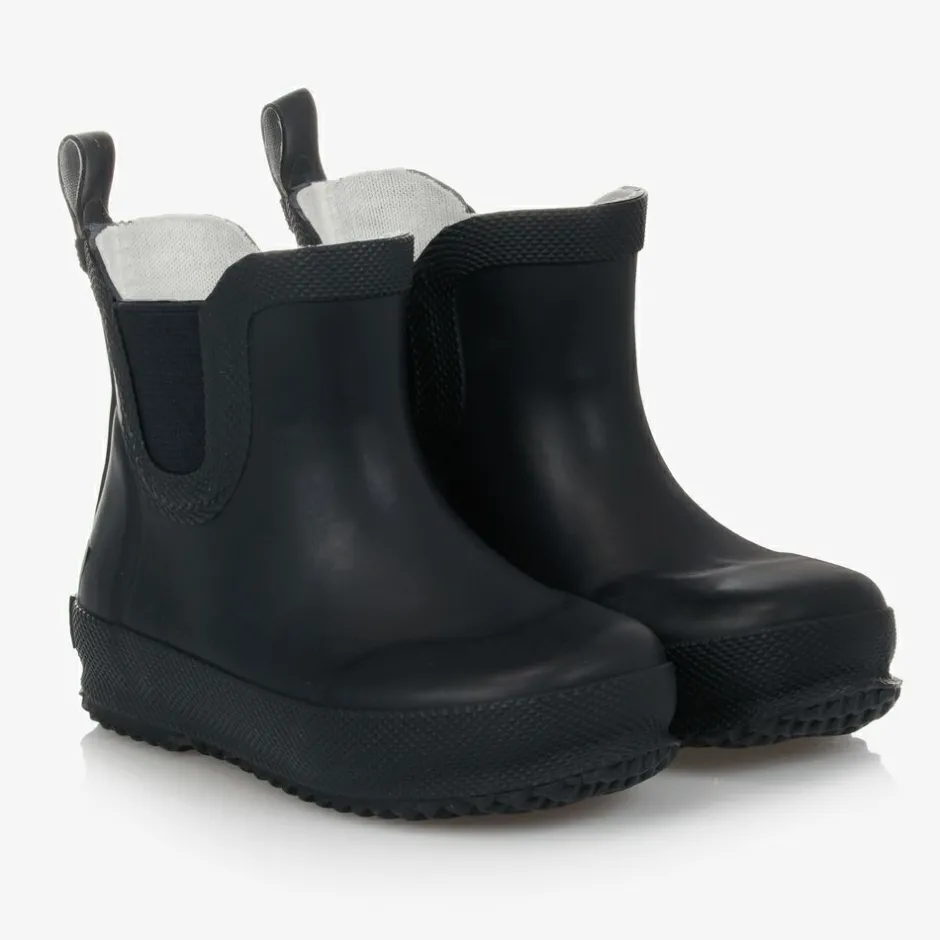 CeLaVi Navy Blue Short Rain Boots Sale