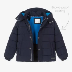 Mitty James Navy Blue Showerproof Puffer Coat Hot