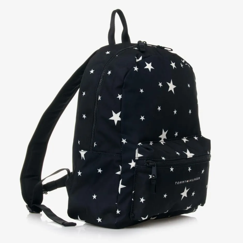 Tommy Hilfiger Navy Blue Stars Canvas Backpack (38cm) New