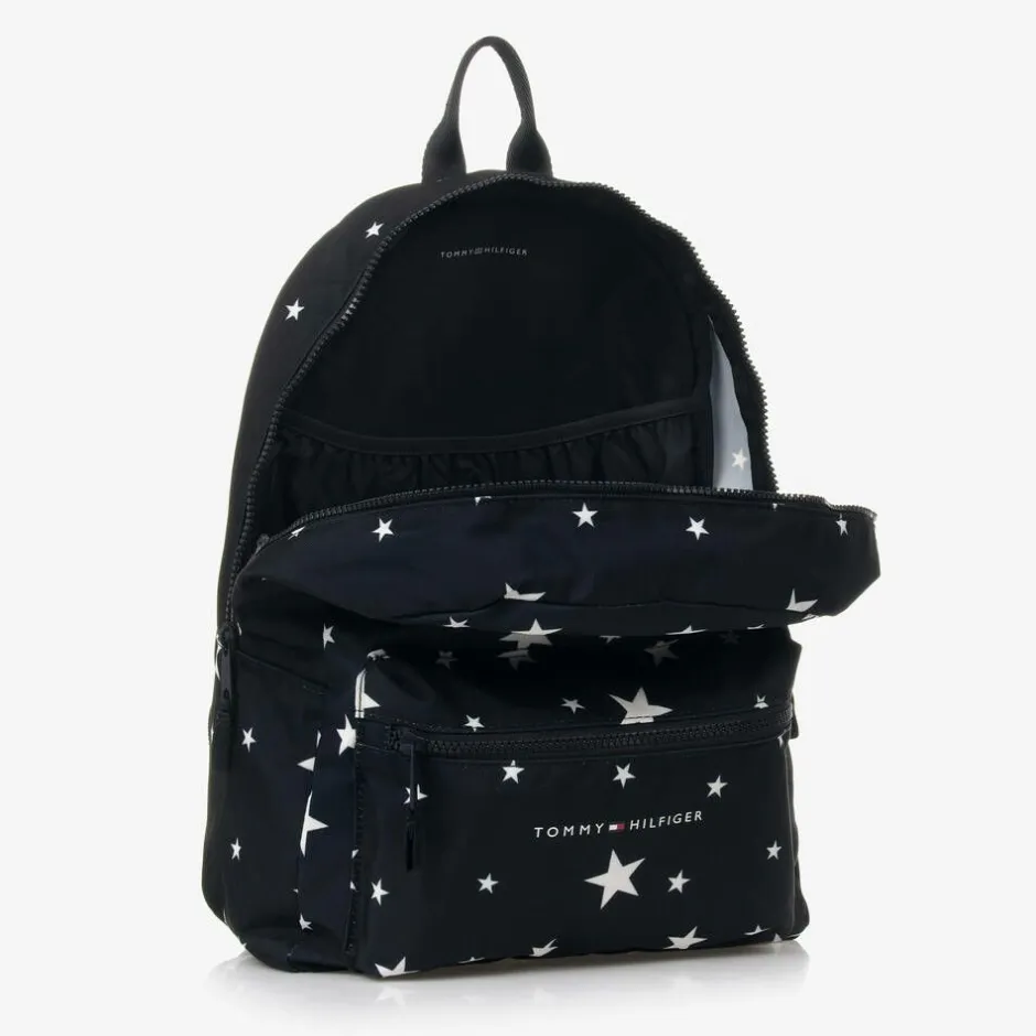 Tommy Hilfiger Navy Blue Stars Canvas Backpack (38cm) New