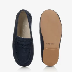 Childrens Classics Navy Blue Suede Shoes Sale