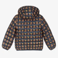 Guess Navy Blue Teddy Bear Puffer Jacket Discount