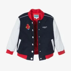 KENZO KIDS Navy Blue Varsity Snake Jacket Outlet