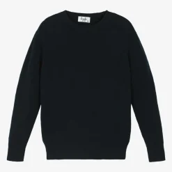 Il Gufo Navy Blue Wool Knit Sweater Best