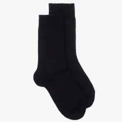 Falke Navy Blue Wool Socks Best