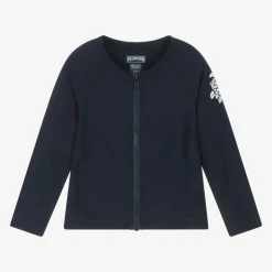 Vilebrequin Navy Blue Zip-Up Swim Top (UPF50+) Hot