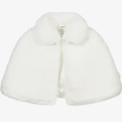 Souza Off-White Faux Fur Cape Outlet