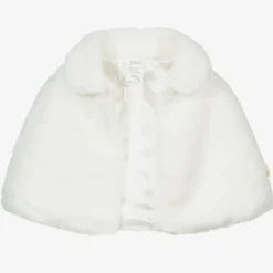 Souza Off-White Faux Fur Cape Outlet