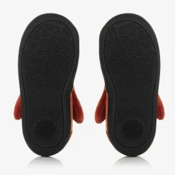 Chipmunks Orange Fox Velcro Slippers Hot