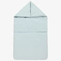 Emporio Armani Pale Blue Cotton Baby Nest (71cm) New