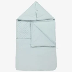 Emporio Armani Pale Blue Cotton Baby Nest (71cm) New