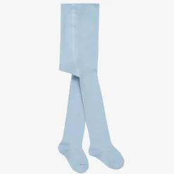 Falke Pale Blue Cotton Knit Baby Tights New