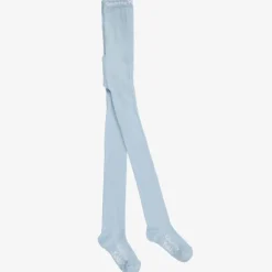 Country Kids Pale Blue Cotton Knitted Tights Clearance