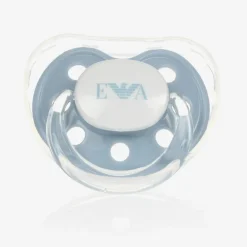 Emporio Armani Pale Blue Dummy & Clip Set Online