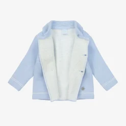 Artesanía Granlei Pale Blue Knitted Pram Coat Set New