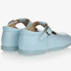 Early Days Pale Blue Leather Shoes Discount