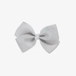Bowtique London Pale Grey Bow Hair Clip (10cm) Lightsilver Best