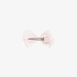 Peach Ribbons Pale Pink Bow Hair Clip (7cm) Outlet
