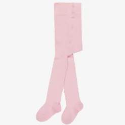 Falke Pale Pink Cotton Knit Baby Tights Outlet
