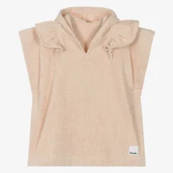 Elodie Pale Pink Hooded Cotton Poncho Towel PowderPink Best