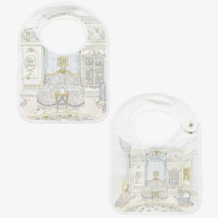 Atelier Choux Paris Pale Pink Organic Cotton Swaddle & Bib Set Best