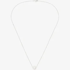 Raw Pearls Pearl & Silver Necklace (45cm) New