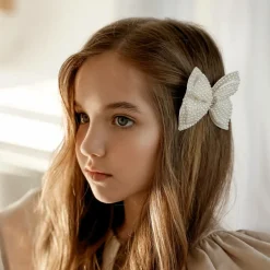 Cute Cute Pearl Bow Hair Clip (9cm) Discount