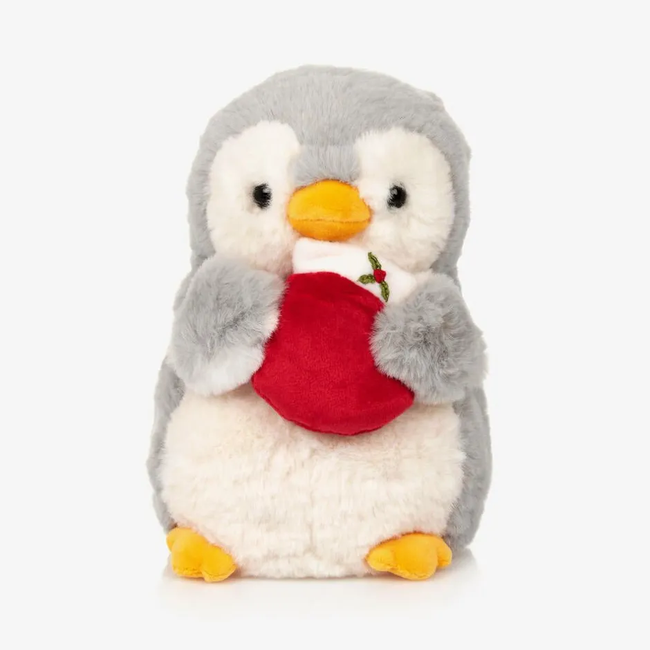 Aurora Penguin & Christmas Stocking Soft Toy (20cm) Hot