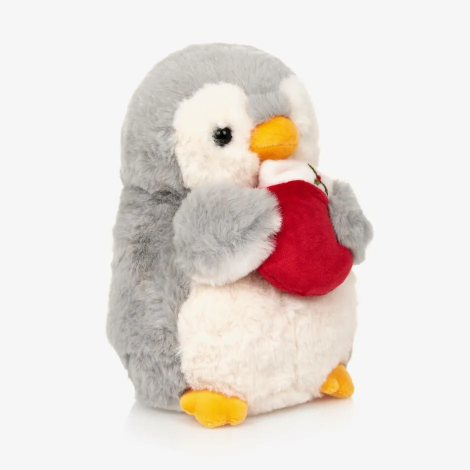 Aurora Penguin & Christmas Stocking Soft Toy (20cm) Hot