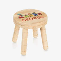 Treat Republic Personalised Christmas Train Wooden Stool Clearance