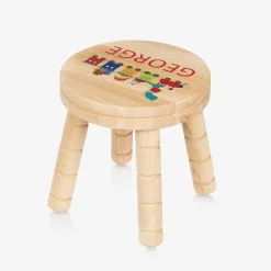 Treat Republic Personalised Christmas Train Wooden Stool Clearance