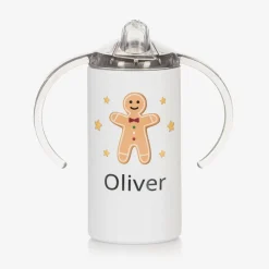 Treat Republic Personalised Gingerbread Man Sippy Cup (16cm) Hot