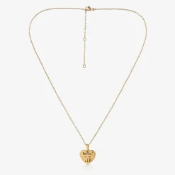 Treat Republic Personalised Gold Plated Guardian Angel Necklace (45cm) Hot