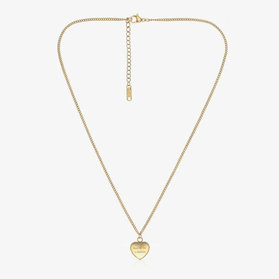 Treat Republic Personalised Heart Necklace (45cm) New