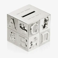 Treat Republic Personalised Silver Alphabet Money Box (10cm) Best