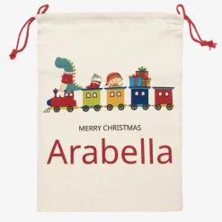 Treat Republic Personalised Train Christmas Sack (64cm) New