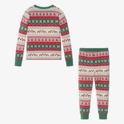 Hatley Pink & Green Christmas Pyjamas New