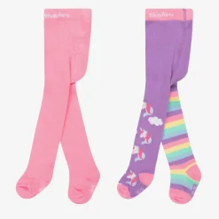 Playshoes Pink & Purple Tights (2 Pack)