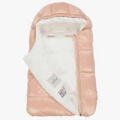 Moncler Enfant Pink & White Down Padded Baby Nest Hot