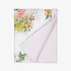 Flower Fairies™ by Childrensalon Pink & Ivory Linen & Cotton Blanket (95cm) Discount