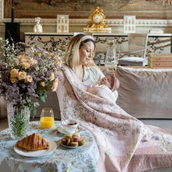 Atelier Choux Paris Pink Bloom Swaddle (97cm) Best